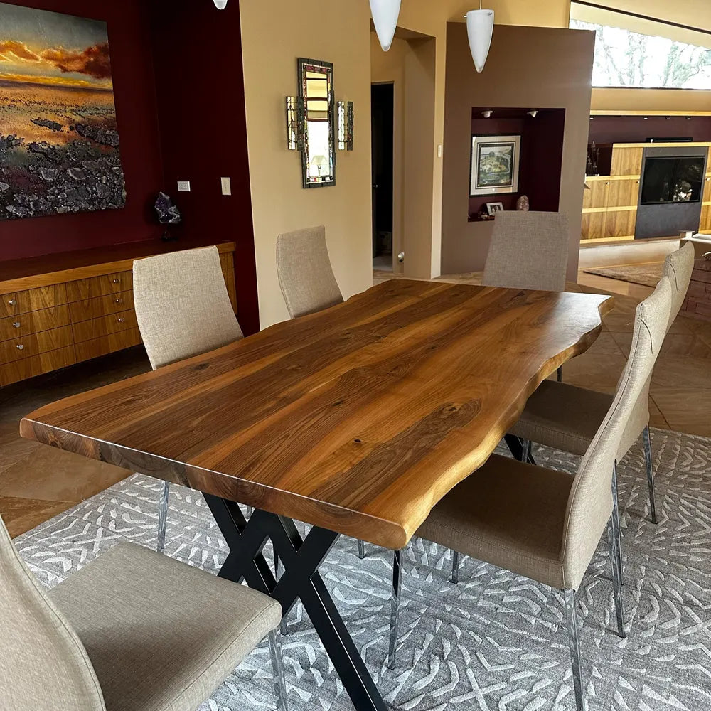 Live Edge Himalayan Walnut Dining Table