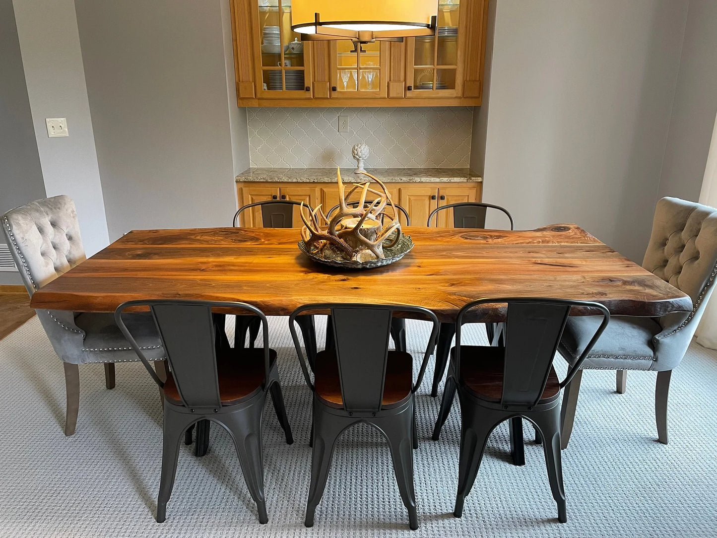 Live Edge Himalayan Walnut Dining Table