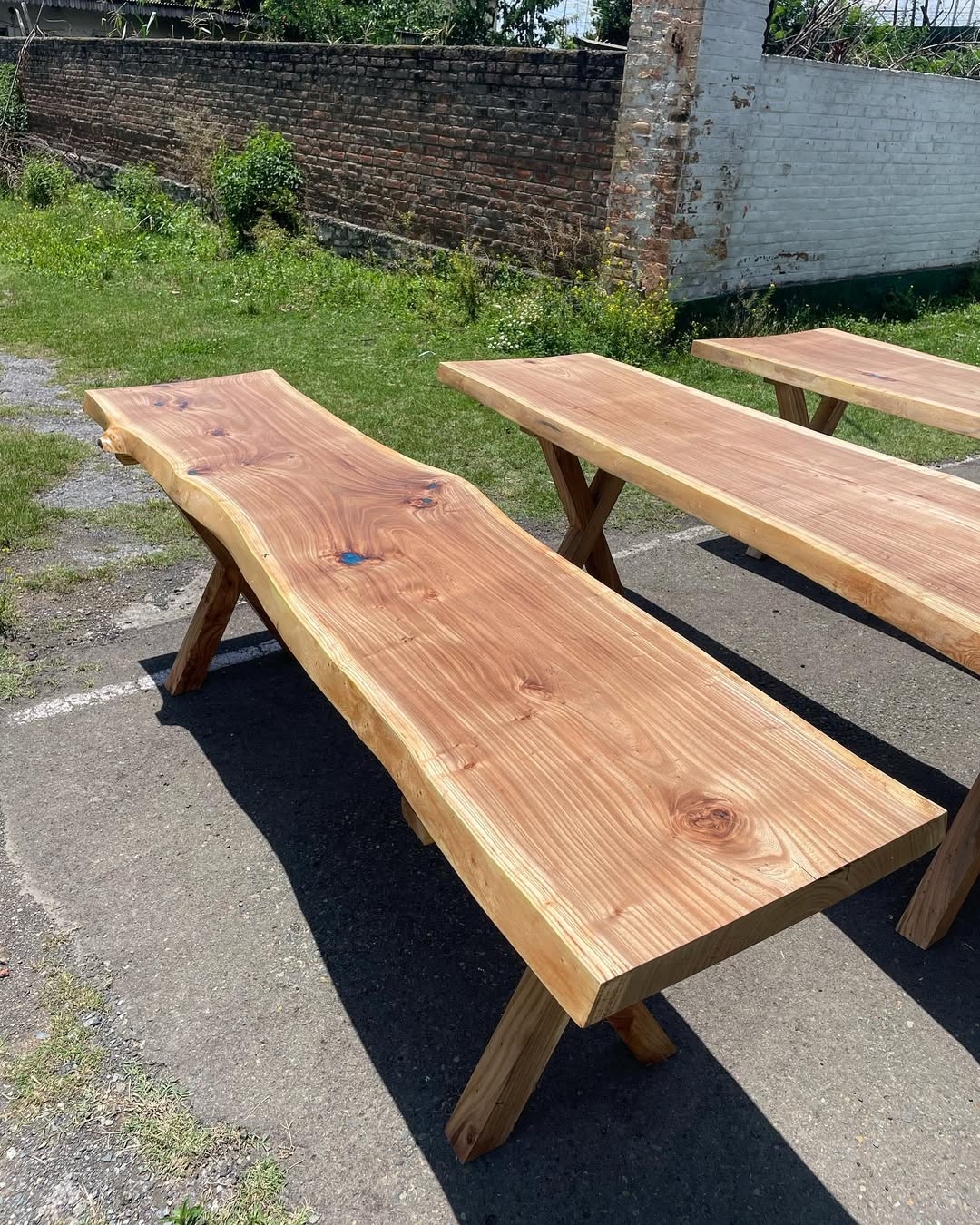ELM 6 Seater Live Edge Dining Table