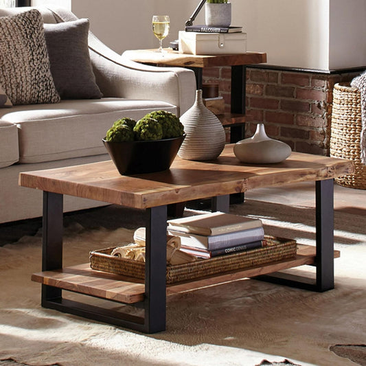 Walnut Wood Solid Coffee Table