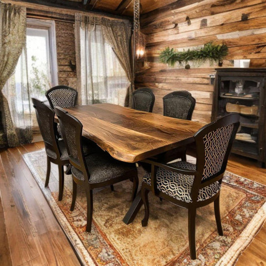 Live Edge Himalayan Walnut Dining Table