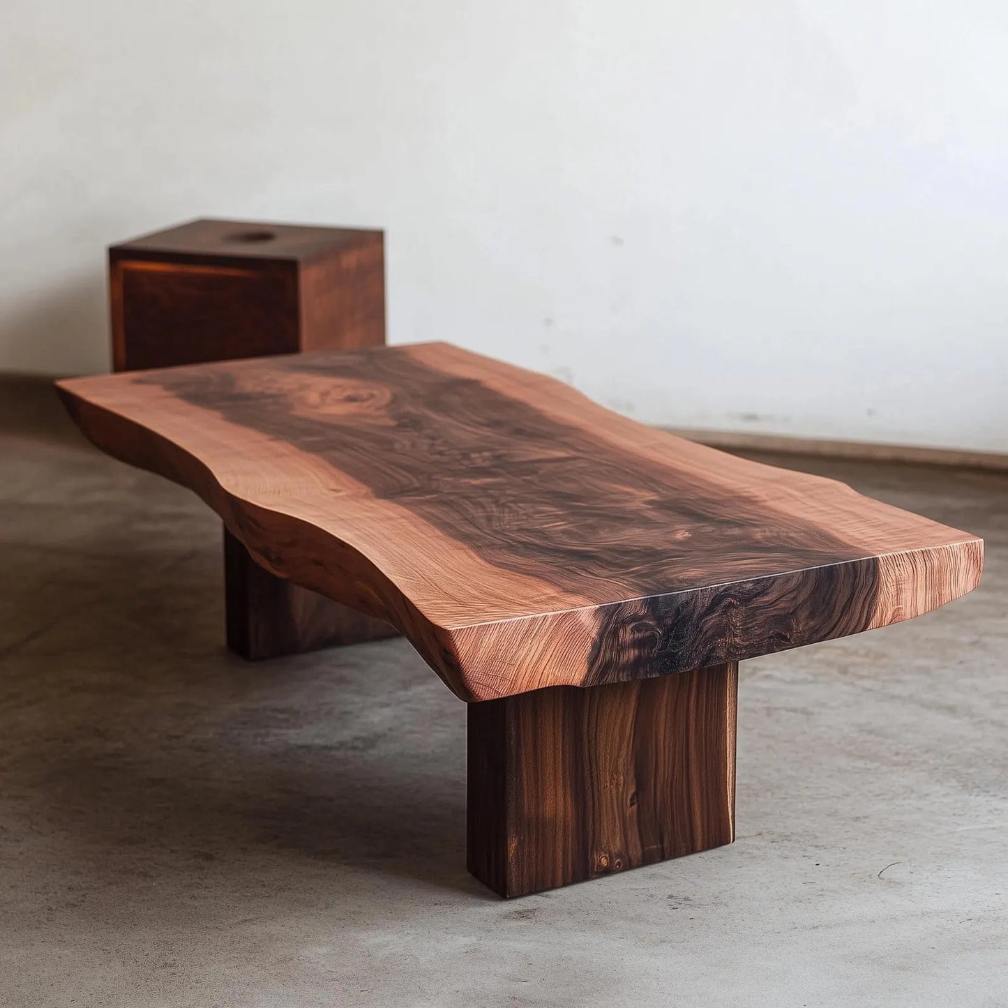 Live Edge Walnut Wood Coffee Table